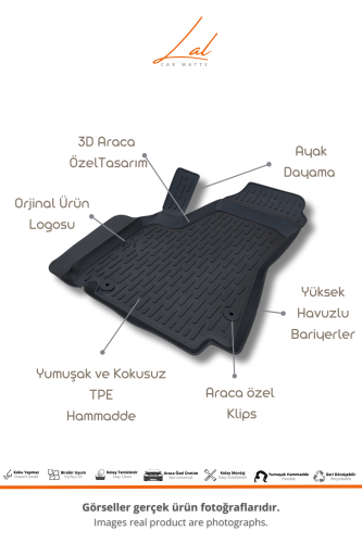 Citroen Berlingo 3D Havuzlu Paspas 2008-2019 - 2