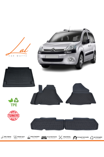 Citroen Berlingo 2008-2019 3D Havuzlu Paspas Bagaj Havuzu Seti