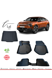 Citroen C4 Hatchback 2021+ 3D Havuzlu Paspas Bagaj Havuzu Seti