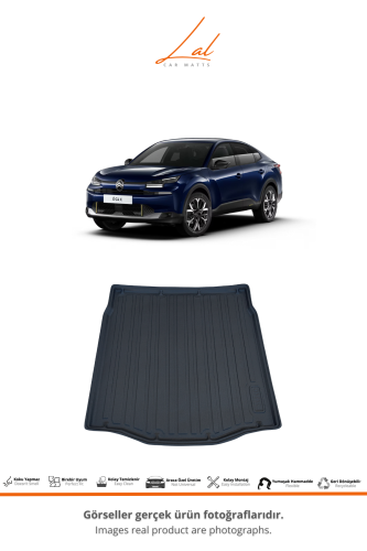 Citroen C4 X Elektrikli 3D Havuzlu Paspas Bagaj Havuzu Seti 2023+ - 3