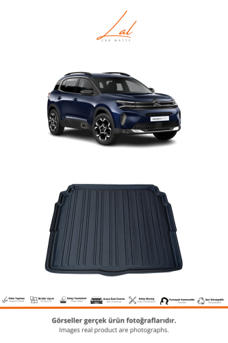 Citroen C5 Aircross 2019+ 3D Havuzlu Paspas Alt Kademe Bagaj Havuzu Seti - 3