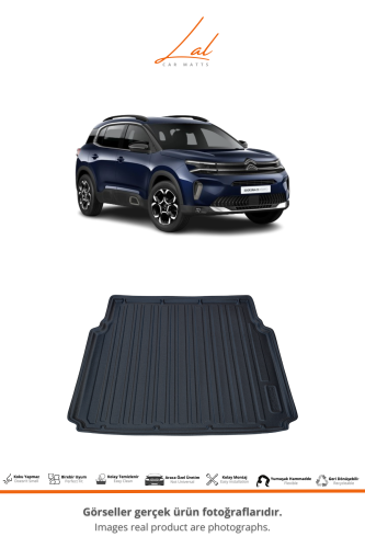 Citroen C5 Aircross 2019+ 3D Havuzlu Paspas Üst Kademe Bagaj Havuzu Seti - 3