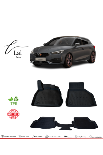 Cupra Leon 2021+ 3D Havuzlu Paspas - 0