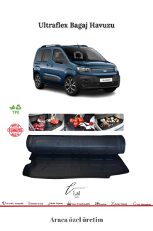 Fiat Doblo 2023+ 3D Bagaj Havuzu