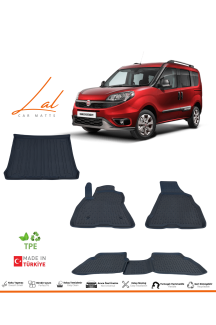 Fiat Doblo 2010-2023 3D Havuzlu Paspas Bagaj Havuzu Seti