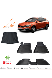 Fiat Egea Cross 3D Havuzlu Paspas Bagaj Havuzu Seti