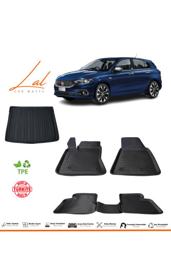 Fiat Egea Hatchback 3D Havuzlu Paspas Bagaj Havuzu Seti - 0