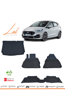 Ford Fiesta 2018+ 3D Havuzlu Paspas Bagaj Havuzu Seti