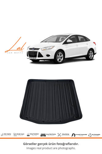 Ford Focus 3 Sedan (2011-2014) Kalın Stepne 3D Bagaj Havuzu - 1