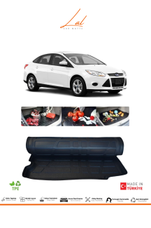 Ford Focus 3 Sedan (2011-2014) Kalın Stepne 3D Bagaj Havuzu