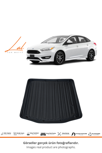 Ford Focus 4 Sedan (2015-2018) Kalın Stepne 3D Bagaj Havuzu - 1