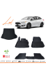 Ford Focus 4 Sedan İnce Stepne (2015-2018) 3D Havuzlu Paspas Bagaj Havuzu Seti - Thumbnail (1)