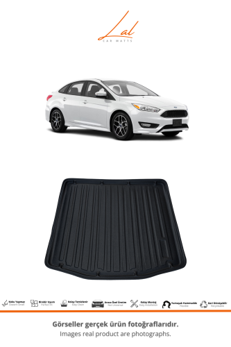 Ford Focus 4 Sedan Kalın Stepne (2015-2018) 3D Havuzlu Paspas Bagaj Havuzu Seti - 3