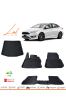 Ford Focus 4 Sedan Kalın Stepne (2015-2018) 3D Havuzlu Paspas Bagaj Havuzu Seti - Thumbnail (1)