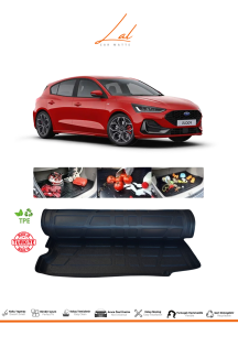 Ford Focus 5 Hatchback 2019+ İnce Stepne 3D Bagaj Havuzu