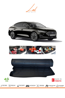Ford Focus 5 Sedan 2019+ (İnce Stepne-Tamir Kitsiz) 3D Bagaj Havuzu