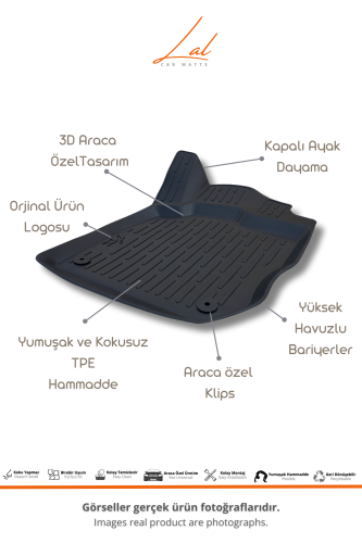 Ford Tourneo Connect 3D Havuzlu Paspas 2023+ - 2