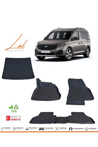 Ford Tourneo Connect 3D Havuzlu Paspas Bagaj Havuzu Seti 2023+ - 0