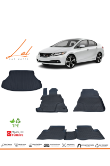 Honda Civic Fb7 3D Havuzlu Paspas Bagaj Havuzu Seti (2012-2015)