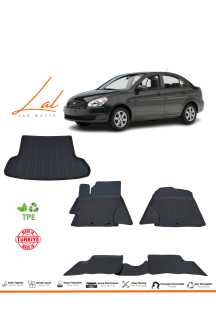 Hyundai Accent Era 2006-2012 3D Havuzlu Paspas Bagaj Havuzu Seti