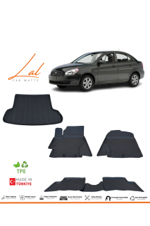 Hyundai Accent Era 2006-2012 3D Havuzlu Paspas Bagaj Havuzu Seti