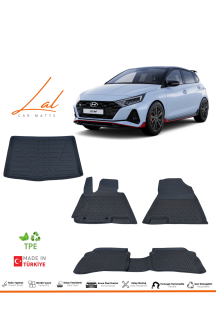 Hyundai i20 2020+ Elite Plus N Paket 3D Havuzlu Paspas Alt Kademe Bagaj Havuzu Seti