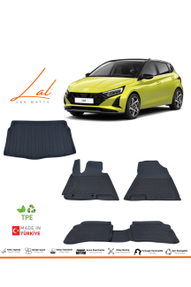 Hyundai İ20 2020+ (Style-Elite-Jump Paket) 3D Havuzlu Paspas Bagaj Havuzu Seti