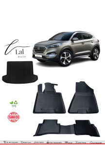 Hyundai Tucson 2015-2020 3D Havuzlu Paspas Bagaj Havuzu Seti