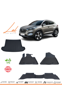 Hyundai Tucson 2015-2020 3D Havuzlu Paspas Bagaj Havuzu Seti