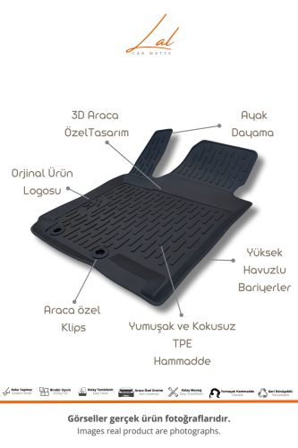 Kia Rio 3D Havuzlu Paspas 2012-2016 - 2