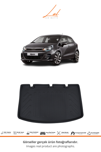 Kia Rio 2012-2016 İnce Stepne 3D Havuzlu Paspas Bagaj Havuzu Seti - 3