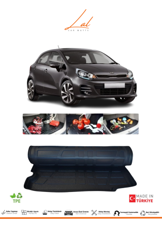 Kia Rio 2012-2016 Kalın Stepne 3D Bagaj Havuzu - 0