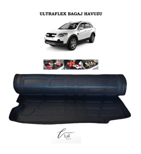 Lal Chevrolet Captiva 2007-2019 Model Uyumlu 3D Bagaj Havuzu - 0