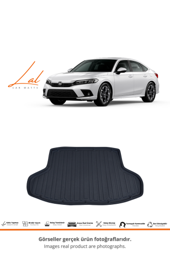 Lal Honda Civic 2021 Model ve Sonrası Uyumlu 3D Bagaj Havuzu - 1