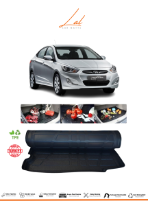 Lal Hyundai Accent Blue Sedan 2011 Sonrası Uyumlu 3D Bagaj Havuzu