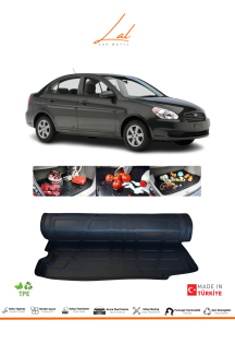 Lal Hyundai Accent Era 2006 - 2016 3D Bagaj Havuzu