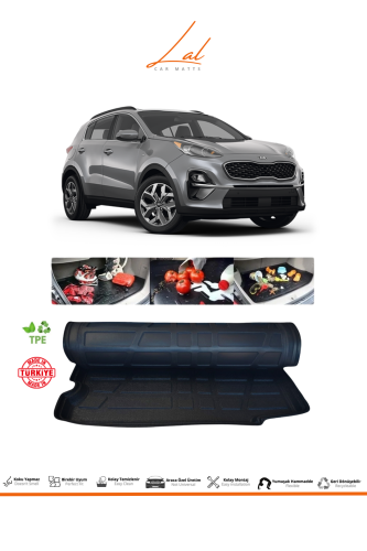 Lal Kia Sportage 2016 Model Sonrası Uyumlu 3D Bagaj Havuzu - 0