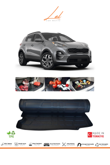Lal Kia Sportage 2016 Model Sonrası Uyumlu 3D Bagaj Havuzu