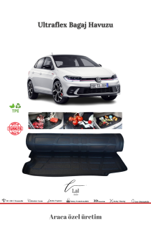 Volkswagen Polo 2018 Sonrası Alt Bagaj Uyumlu 3D Bagaj Havuzu