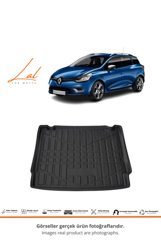 Lal Renault Clio 4 Sport Tourer Düşük Zemin 3D Bagaj Havuzu 2012-2019 - 1