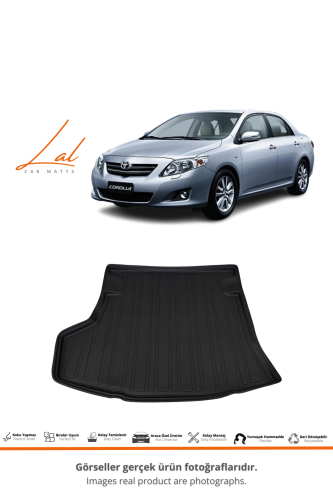 Lal Toyota Corolla Sedan 2007-2012 Uyumlu 3D Bagaj Havuzu - 1