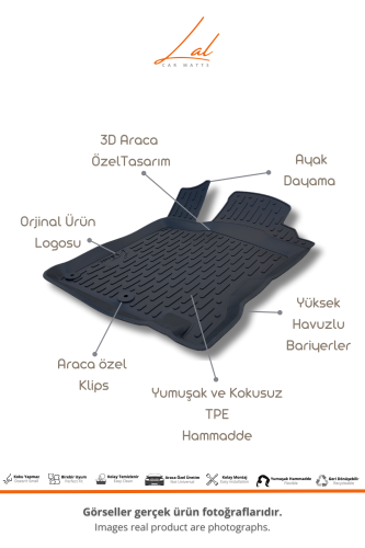 Nissan Qashqai 3D Havuzlu Paspas 2014-2021 - 2
