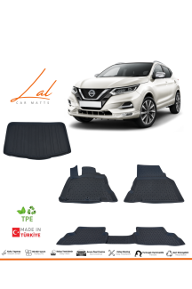 Nissan Qashqai Visia 3D Havuzlu Paspas Bagaj Havuzu Seti 2014-2021