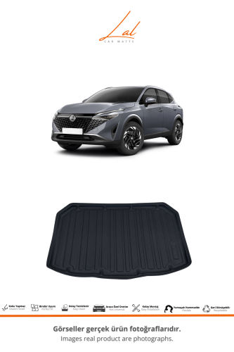 Nissan Qashqai Benzinli 3D Havuzlu Paspas Alt Kademe Bagaj Havuzu Seti 2022+ - 3