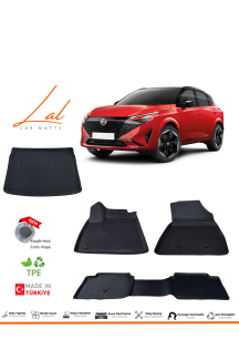 Nissan Qashqai E-Power 3D Havuzlu Paspas Üst Kademe Bagaj Havuzu Seti 2022+