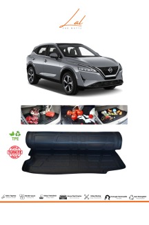 Nissan Qashqai 2021+ Üst Kademe 3D Bagaj Havuzu