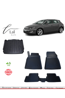 Opel Astra J Hatchback 2010-2019 3D Havuzlu Paspas Bagaj Havuzu Seti