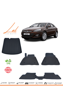 Opel Astra J Sedan 2010-2019 3D Havuzlu Paspas Bagaj Havuzu Seti