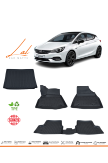 Opel Astra K 2015-2021 3D Havuzlu Paspas Bagaj Havuzu Seti