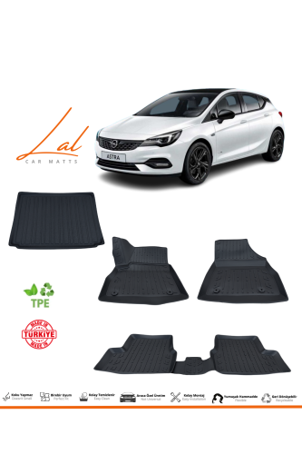 Opel Astra K 2015-2021 3D Havuzlu Paspas Bagaj Havuzu Seti - 0
